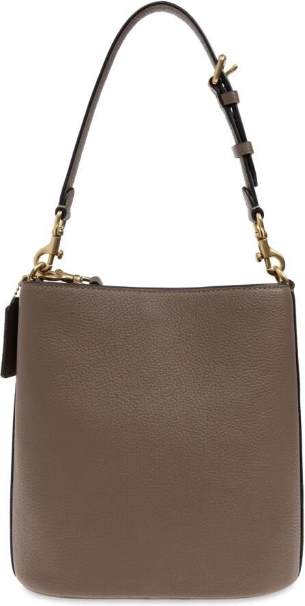 Coach Shoppers Polished Pebble Soft Willow 19 in bruin - Foto 9