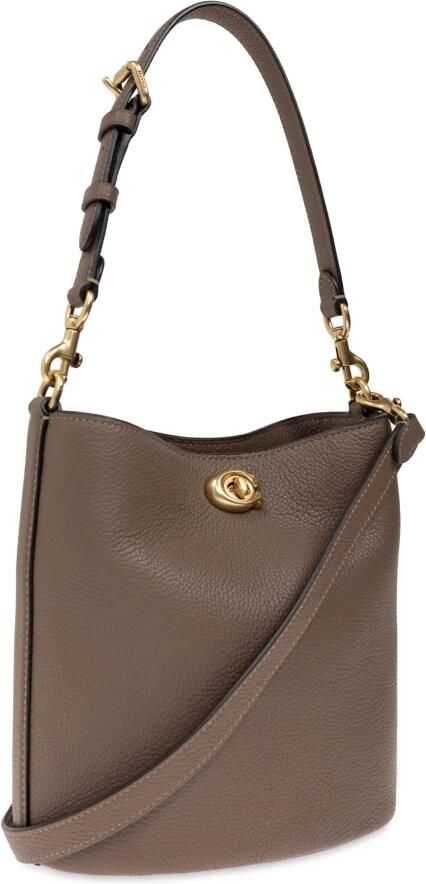 Coach Shoppers Polished Pebble Soft Willow 19 in bruin - Foto 10