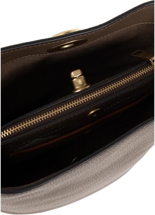 Coach Shoppers Polished Pebble Soft Willow 19 in bruin - Foto 4