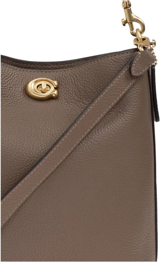 Coach Shoppers Polished Pebble Soft Willow 19 in bruin - Foto 8