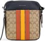 Coach Signature Varsity Stripe Crossbody Tas Beige Dames - Thumbnail 1