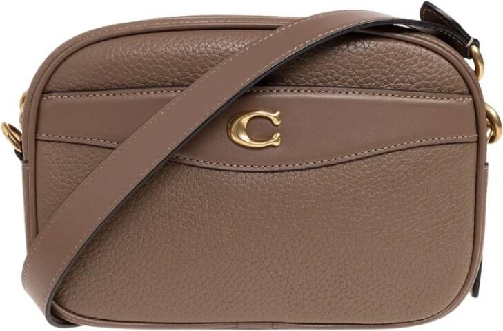 Coach Crossbody bags Soft Pebble Leather Camera Bag in bruin