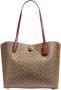 Coach Totes Coated Canvas Signature Willow Tote in bruin - Thumbnail 1