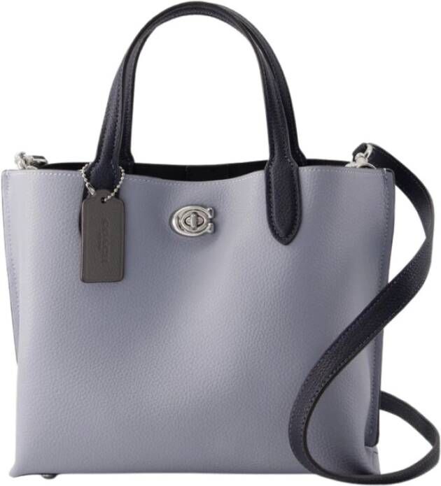 Coach Totes Colorblock Leather Willow Tote 24 in blauw
