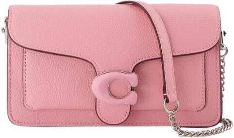 Coach Clutches Polished Pebble Tabby Chain Clutch in roze
