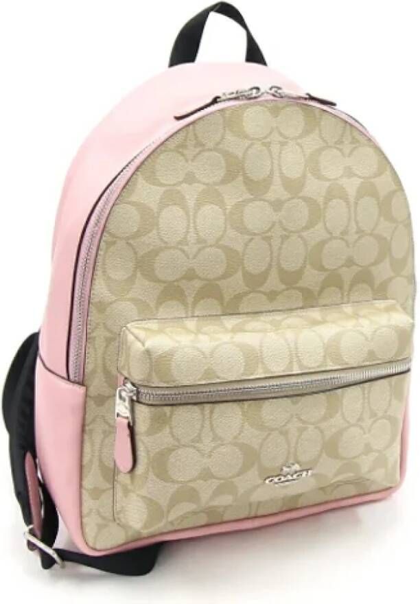 Coach Pre-owned Canvas backpacks Roze Dames