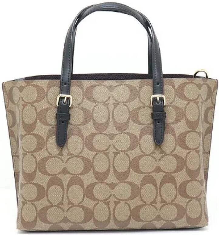 Coach Pre-owned Canvas shoulder-bags Beige Dames