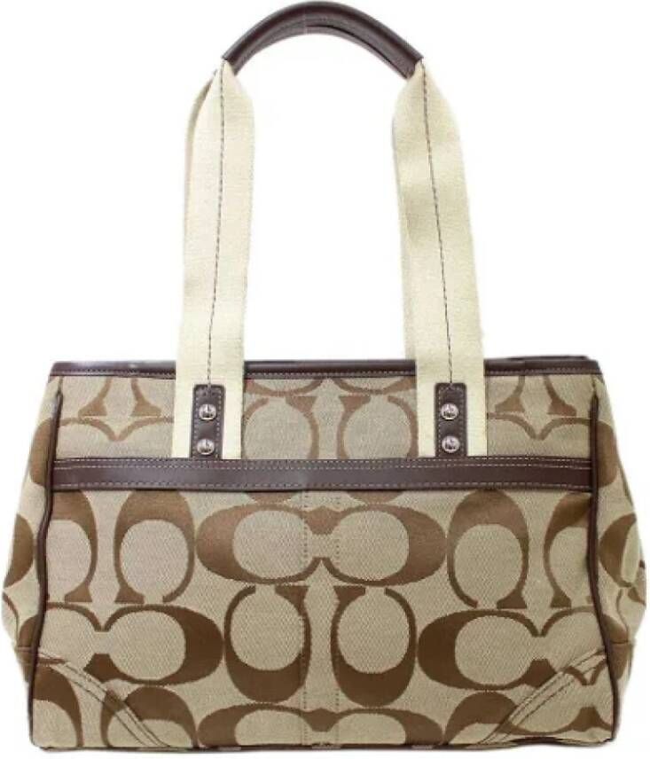 Coach Pre-owned Canvas totes Bruin Dames