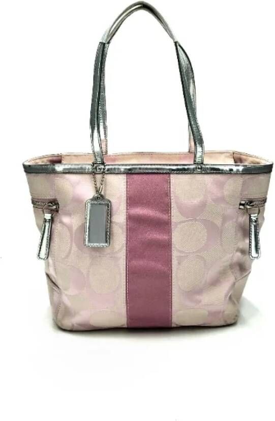 Coach Pre-owned Canvas totes Roze Dames