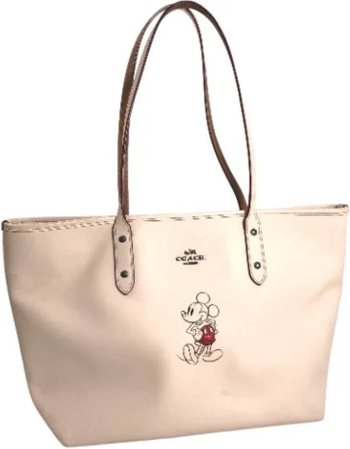 Coach Pre-owned Canvas totes White Dames