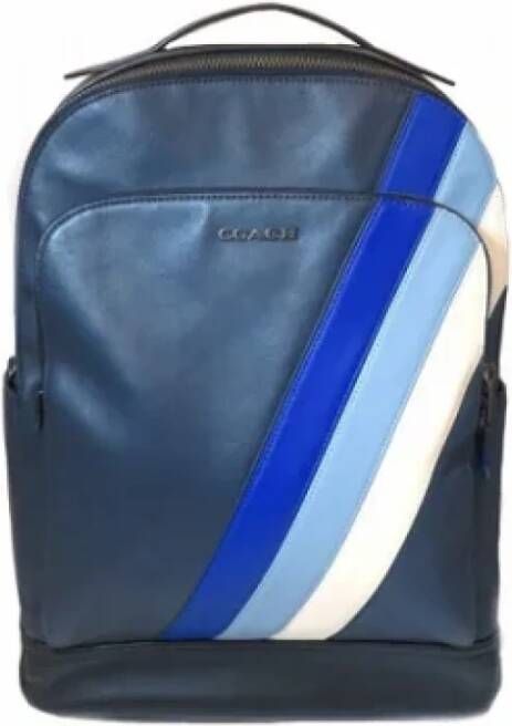 Coach Pre-owned Leather backpacks Blauw Dames