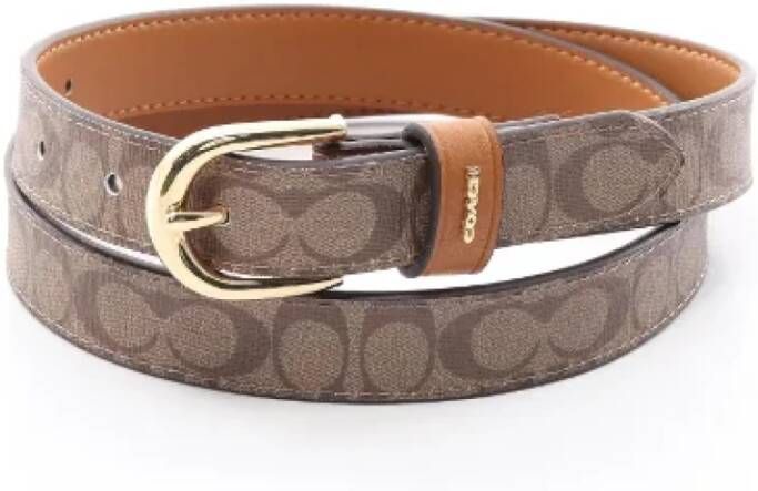Coach Pre-owned Leather belts Bruin Dames