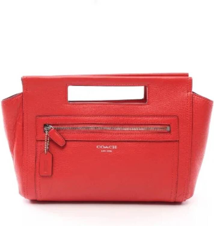 Coach Pre-owned Leather clutches Rood Dames