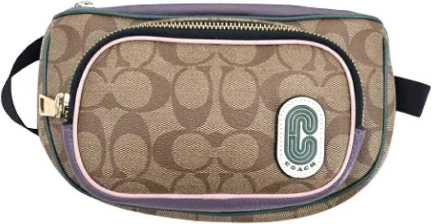 Coach Pre-owned Leather crossbody-bags Bruin Dames