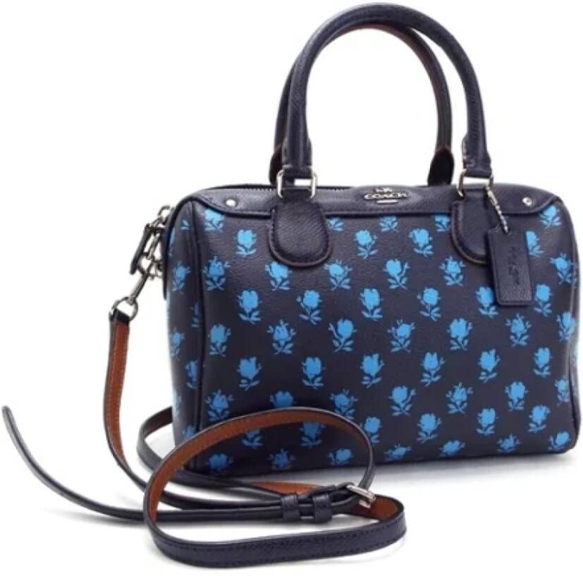 Coach Pre-owned Leather handbags Blauw Dames