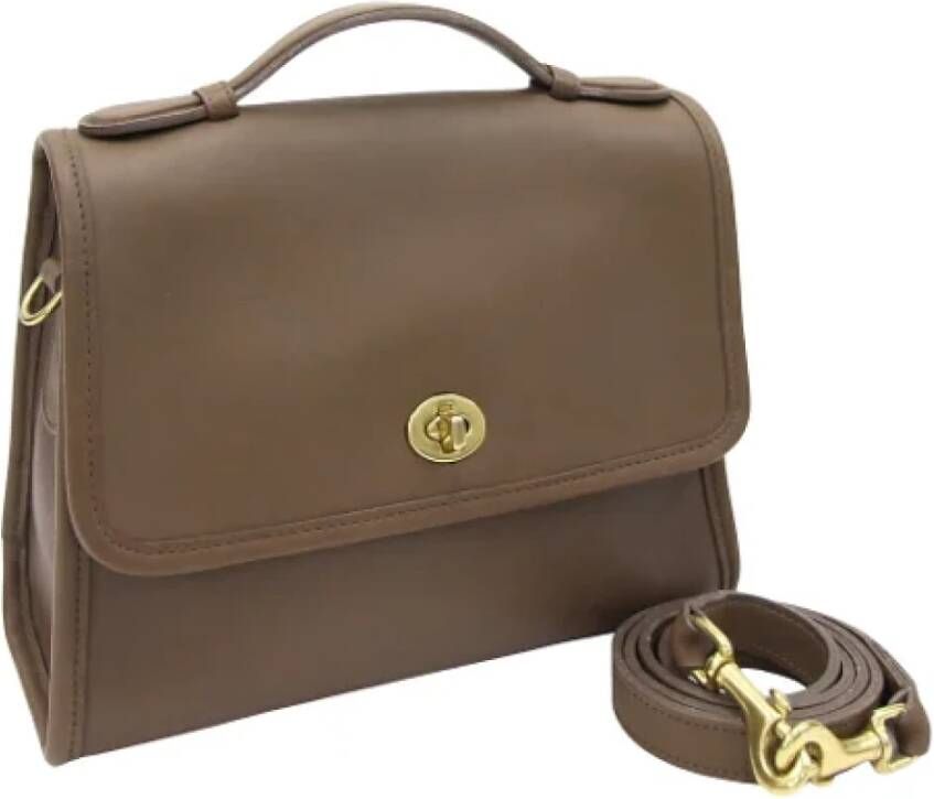 Coach Pre-owned Leather handbags Bruin Dames
