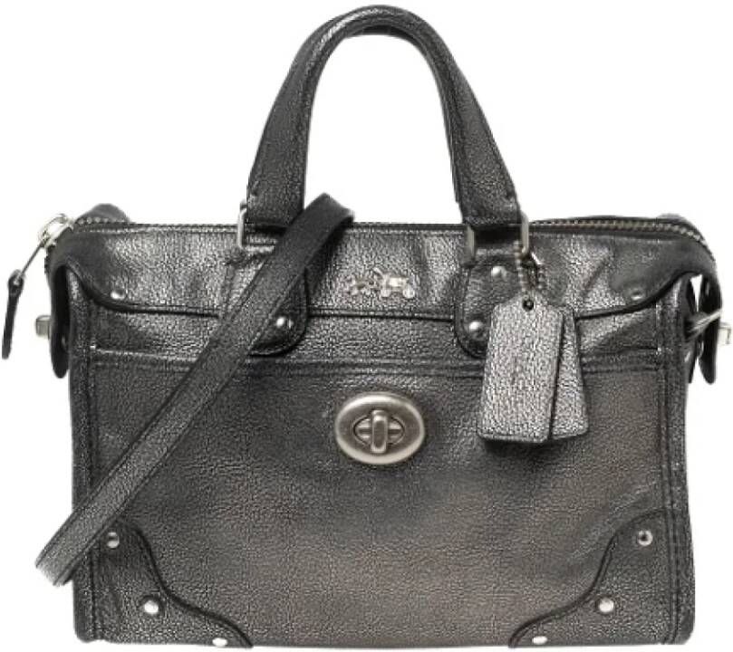 Coach Pre-owned Leather handbags Grijs Dames