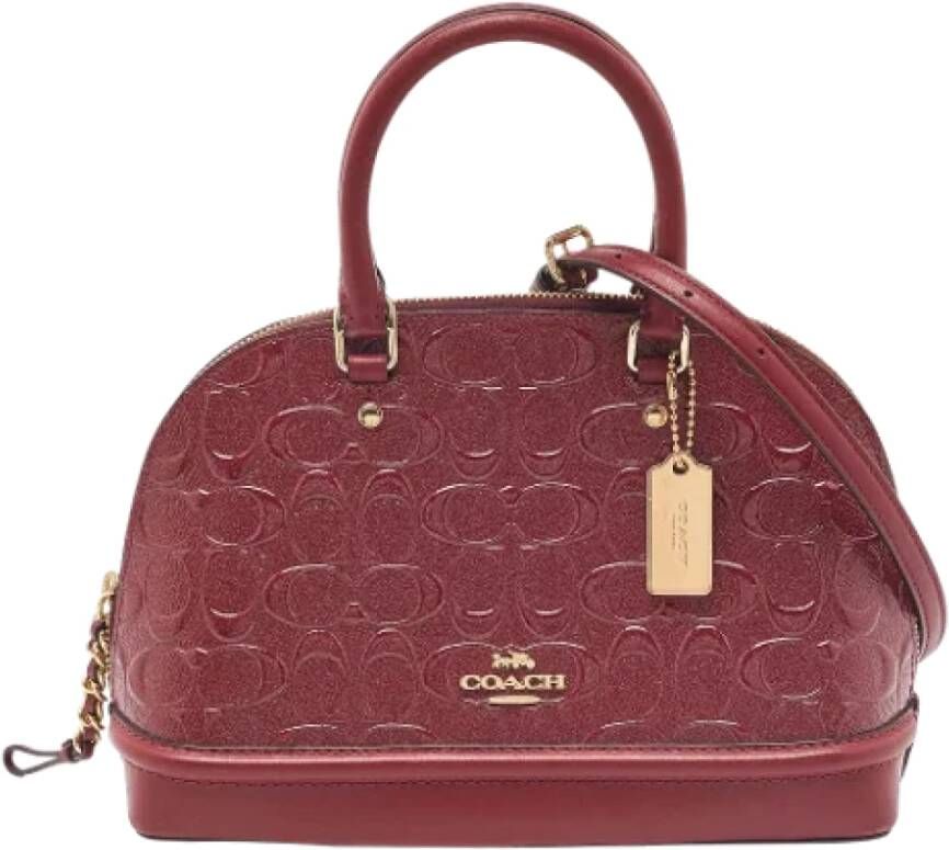 Coach Pre-owned Leather handbags Rood Dames