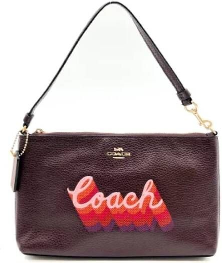 Coach Pre-owned Leather shoulder-bags Bruin Dames