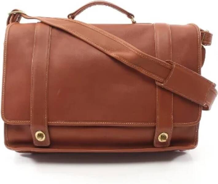 Coach Pre-owned Leather shoulder-bags Bruin Dames