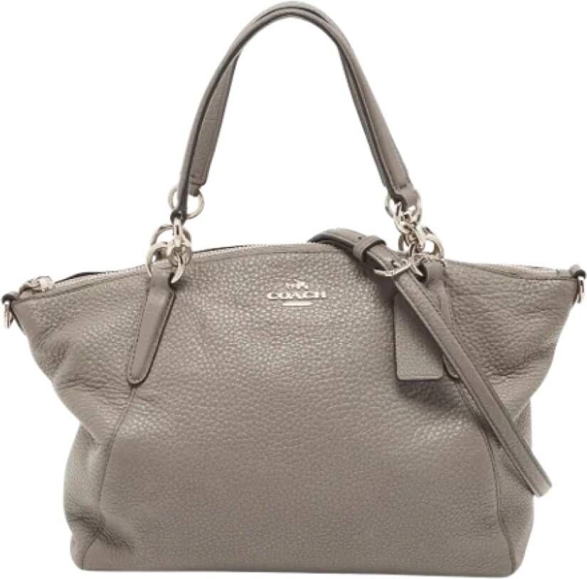 Coach Pre-owned Leather shoulder-bags Grijs Dames