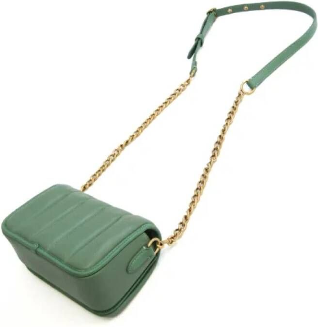 Coach Pre-owned Leather shoulder-bags Groen Dames