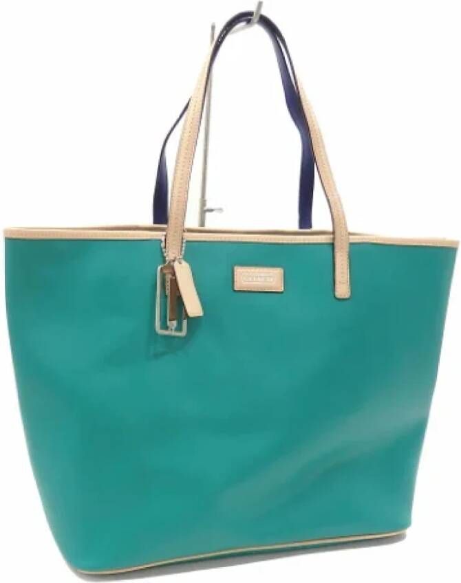 Coach Pre-owned Leather shoulder-bags Groen Dames