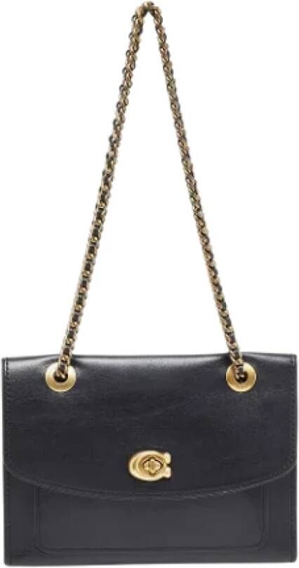Coach Pre-owned Leather shoulder-bags Zwart Dames