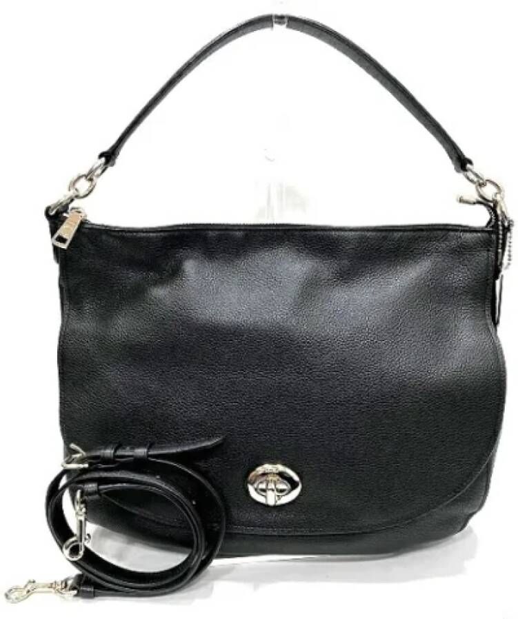 Coach Pre-owned Leather shoulder-bags Zwart Dames