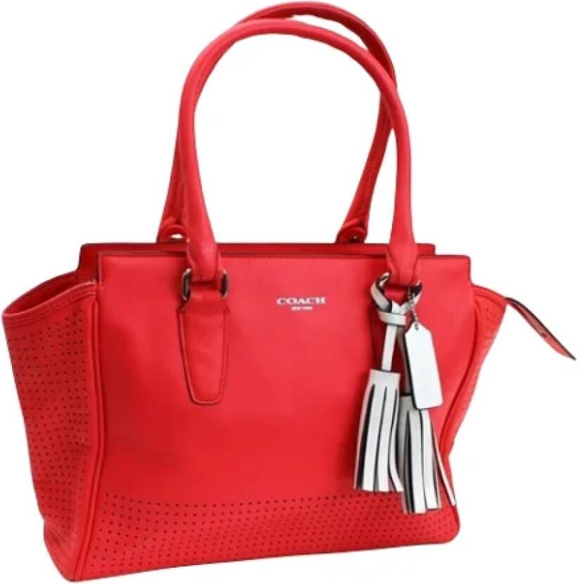 Coach Pre-owned Leather totes Rood Dames