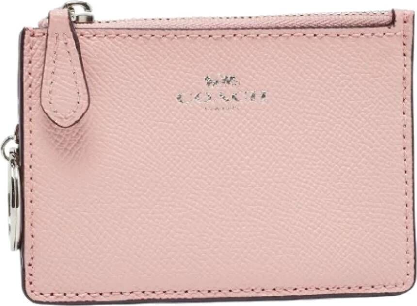 Coach Pre-owned Leather wallets Roze Dames