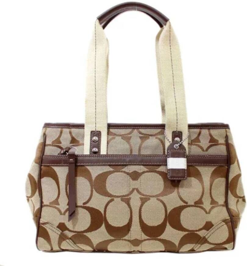 Coach Pre-owned Canvas totes Bruin Dames