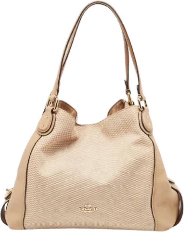 Coach Pre-owned Fabric shoulder-bags Beige Dames