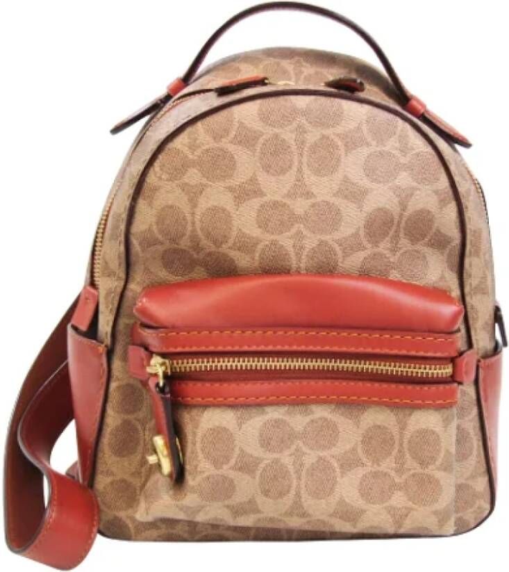 Coach Pre-owned Pre-owned Leather backpacks Beige Dames