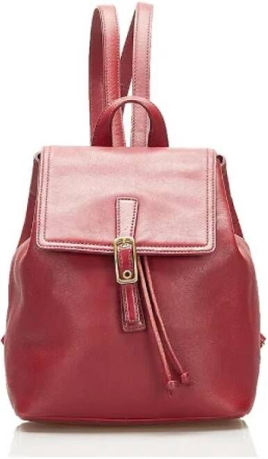 Coach Pre-owned Leather backpacks Rood Dames