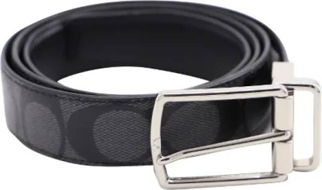 Coach Pre-owned Pre-owned Leather belts Zwart Heren