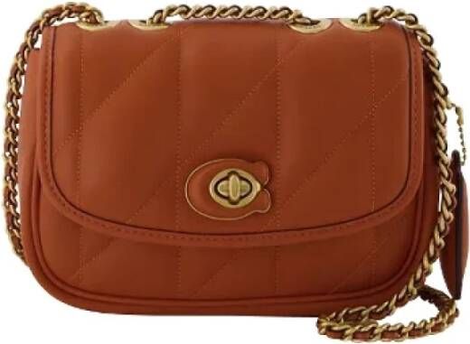 Coach Pre-owned Pre-owned Leather crossbody-bags Bruin Dames