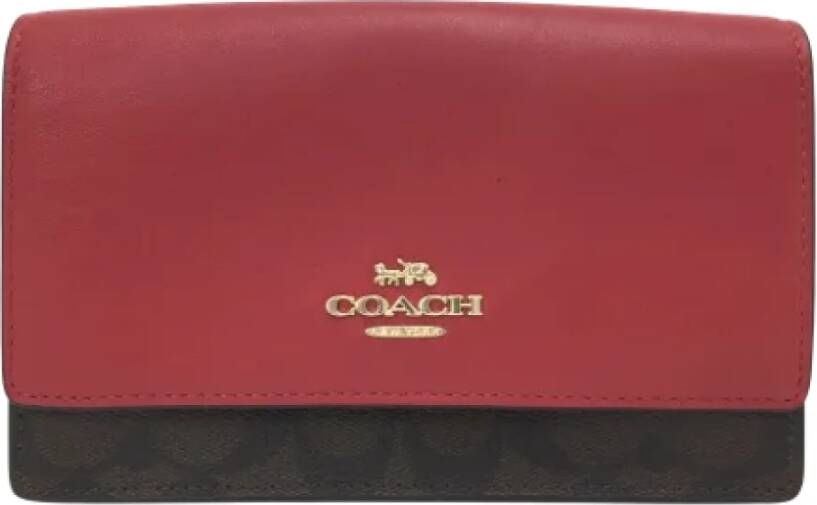 Coach Pre-owned Pre-owned Leather crossbody-bags Rood Dames