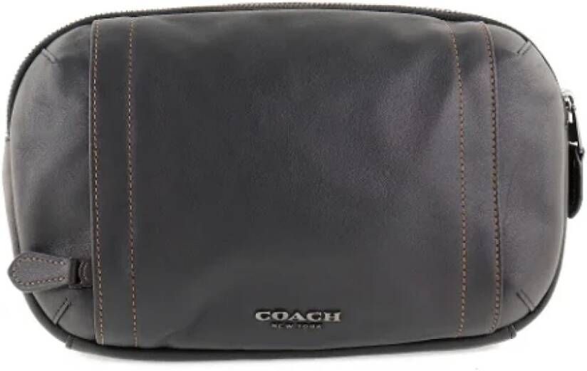 Coach Pre-owned Leather crossbody-bags Zwart Dames