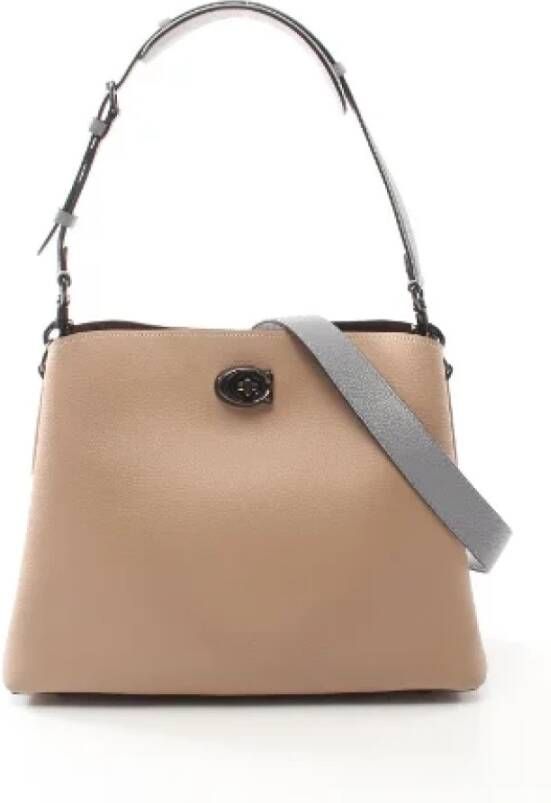 Coach Pre-owned Pre-owned Leather handbags Beige Dames