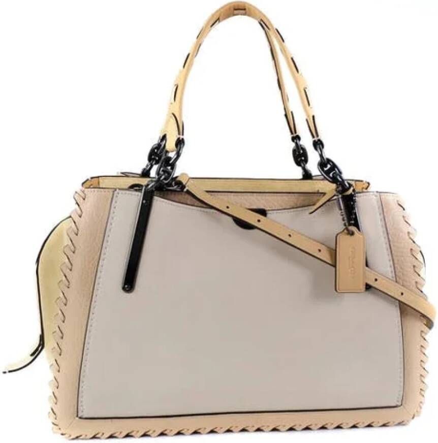 Coach Pre-owned Leather handbags Beige Dames