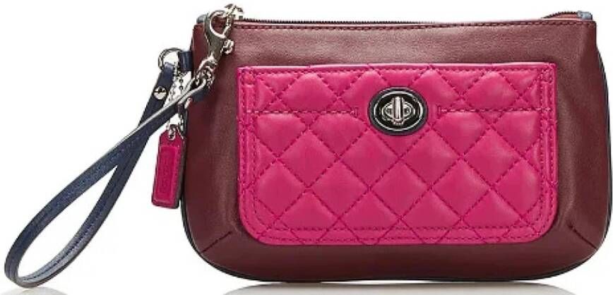 Coach Pre-owned Leather handbags Roze Dames