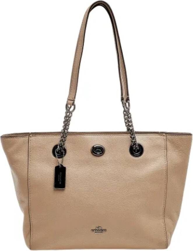 Coach Pre-owned Leather shoulder-bags Grijs Dames