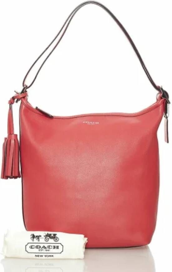 Coach Pre-owned Leather shoulder-bags Roze Dames