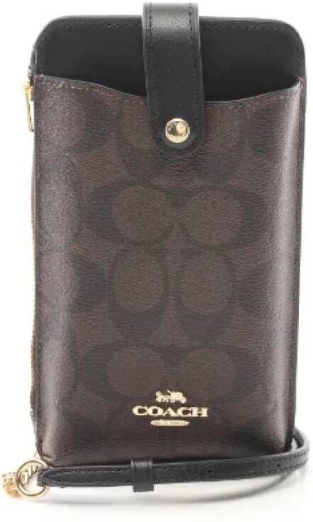 Coach Pre-owned Pre-owned Leather shoulder-bags Zwart Dames