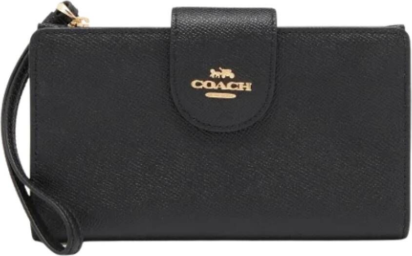 Coach Pre-owned Leather wallets Zwart Dames