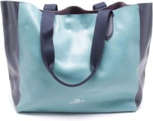 Coach Pre-owned Pre-owned Tote Bags Blauw Dames