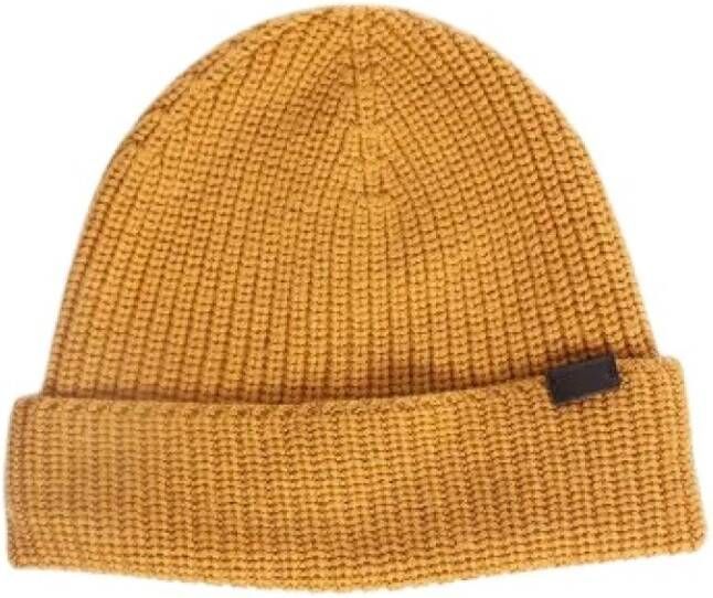 Coach Pre-owned Voldoende wollen hoeden Yellow Unisex