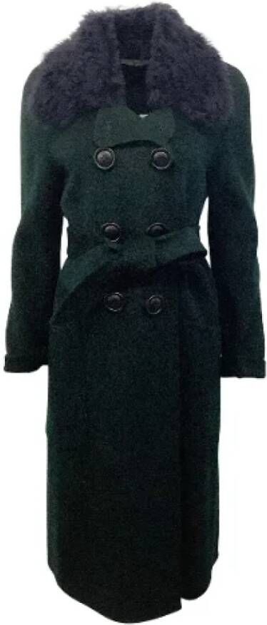 Coach Pre-owned Wool outerwear Groen Dames