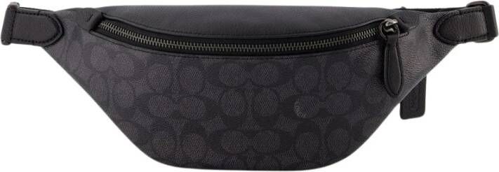 Coach Retro Heuptas Carbon Canvas Vintage Sportieve Stijl Black Heren